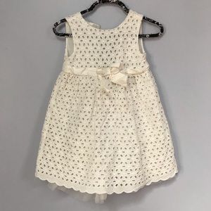 Lace embroidered dress